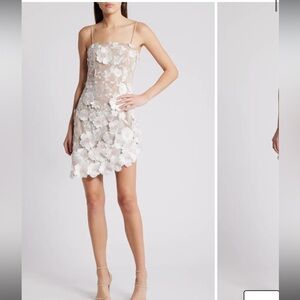 Elliatt floral strapless mini dress